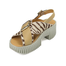 Load image into Gallery viewer, Plia Juno Sandal in Zebra Mix