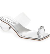 Load image into Gallery viewer, Latus Heel in Silver Clear
