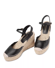 Load image into Gallery viewer, Emma Espadrille in Black
