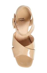 Amma Heel in Dusty Nude Patent