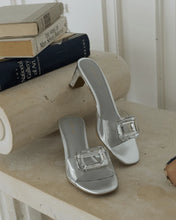 Load image into Gallery viewer, Park Ave Jewel Heel in Silver
