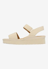 Load image into Gallery viewer, Abrilla Sandal in Cream Lamba
