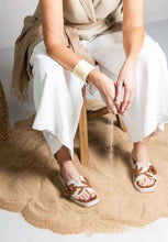 Load image into Gallery viewer, Aldara Sandal in Natural Linen
