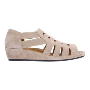 Bayla Sandal in Taupe Suede