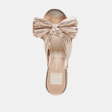 Load image into Gallery viewer, Blare Heel in Platinum Satin
