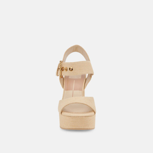 Load image into Gallery viewer, Bobby Heel in Natural Raffia
