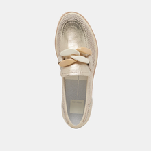 Load image into Gallery viewer, Jaksen Sneaker in Gold Mesh
