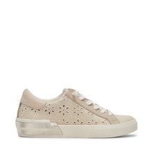 Load image into Gallery viewer, Zina Sneaker in Oatmeal Floral Eyelet
