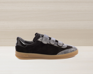 Monza Velcro Sneaker in Black