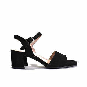 Irisse Heel in Black Suede