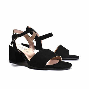 Irisse Heel in Black Suede