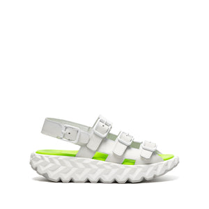 Jabara Hash Sandal in White