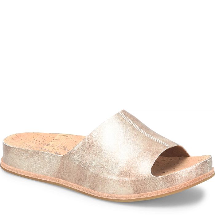 Tutsi Slide Sandal in Light Gold