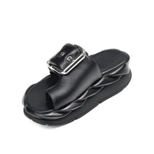 Load image into Gallery viewer, Mellow Glow Sandal in Pure Black

