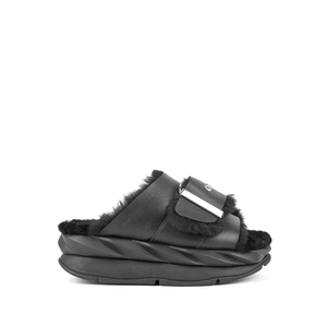 Mellow Laze Slide in Black