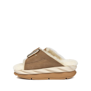 Mellow Laze Slide in Tan