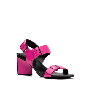 Mirror Senary Heel in Fuchsia