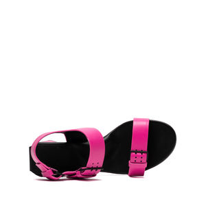 Mirror Senary Heel in Fuchsia