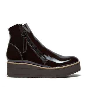 Nene Boot In Chocolate Patent