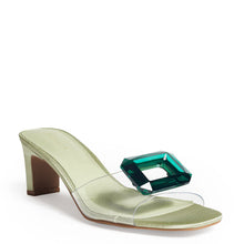 Load image into Gallery viewer, Park Ave Jewel Heel in Green
