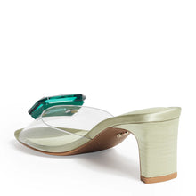 Load image into Gallery viewer, Park Ave Jewel Heel in Green
