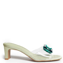 Load image into Gallery viewer, Park Ave Jewel Heel in Green
