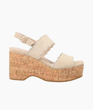 Load image into Gallery viewer, Cicel Wedge in Latte Suede

