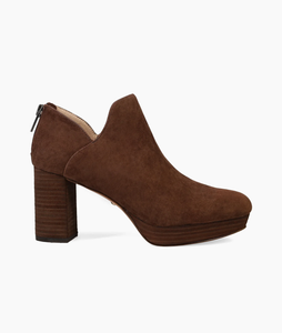 Lesia Bootie in Dark Oak Suede