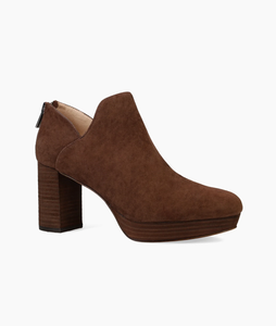 Lesia Bootie in Dark Oak Suede