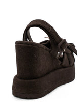 Load image into Gallery viewer, Rita Wedge in Chocolate Suede
