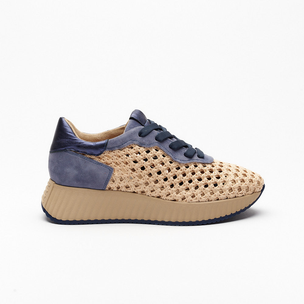 Alegria Sneaker in Sand/Denim