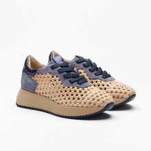 Load image into Gallery viewer, Alegria Sneaker in Sand/Denim
