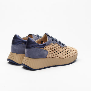 Alegria Sneaker in Sand/Denim