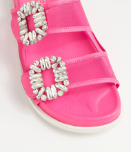 Load image into Gallery viewer, Toastey-To Sandal in Hot Pink
