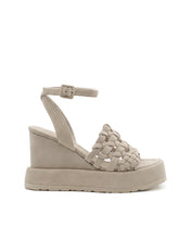 Load image into Gallery viewer, Ulla Wedge in Off White Suede
