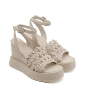 Load image into Gallery viewer, Ulla Wedge in Off White Suede
