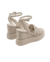 Load image into Gallery viewer, Ulla Wedge in Off White Suede
