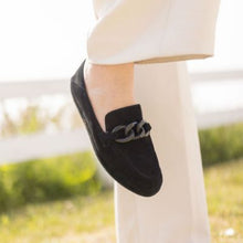 Load image into Gallery viewer, Yozey Loafer in Black Suede
