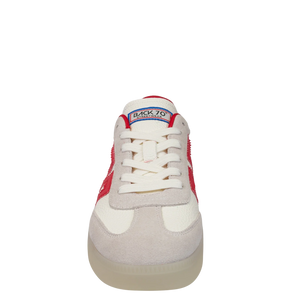 Boston Sneaker in White Red