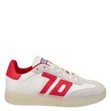 Load image into Gallery viewer, Boston Sneaker in White Red
