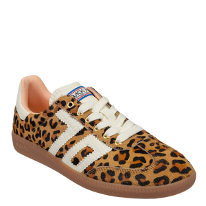 Cloud Sneaker in Leopard Camel White