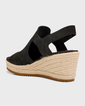Load image into Gallery viewer, Wilda Suede Wedge in Black
